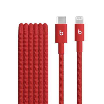 USB-C - Lightning Beats data- och laddningskabel, 1.5m, Röd MFEH4ZM/A
