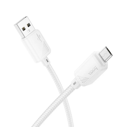 USB-A till microUSB data- och laddningskabel HOCO X113, 18W, 1m, vit