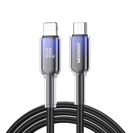 USB-C till Lightning data- och laddningskabel Joyroom S-A42, 30W, 1,2m, svart