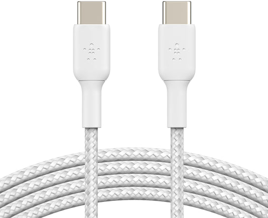 USB-C Data- och laddningskabel - USB-C Belkin BoostCharge Pro, 60W, 2m, Vit CAB004bt2MWH