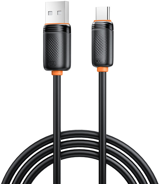 USB-A till USB-C data- och laddningskabel XO Design NB302, 18W, 1m, svart