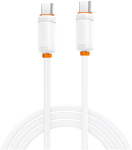 USB-C till USB-C-datakabel och laddning XO Design NB-Q302B, 60W, 1m, Vit