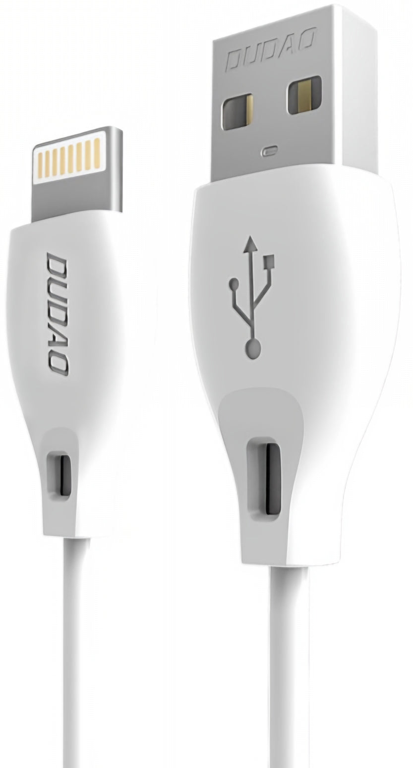 USB-A till Lightning data- och laddningskabel Dudao L4L, 18W, 1m, vit