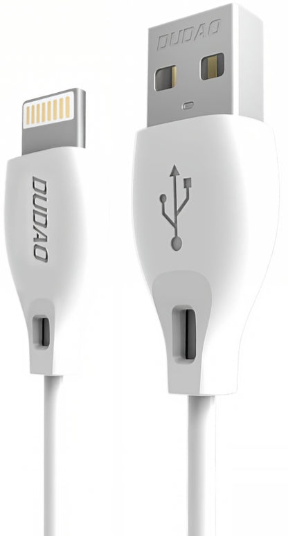 USB-A till Lightning data- och laddningskabel Dudao L4L, 18W, 1m, vit