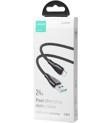 USB-A - Lightning Joyroom S-A11 data- och laddningskabel, 18W, 1.2m, Svart