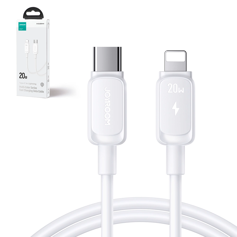 USB-C to Lightning Data and Charging Cable Joyroom S-A14, 30W, 1.2m, White