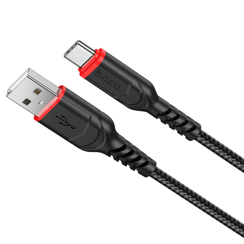 USB-A till USB-C data- och laddningskabel HOCO X59 Victory, 18W, 1m, Svart