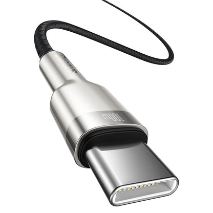 USB-C till USB-C Data- och Laddningskabel Baseus Cafule, 100W, 2m, Svart CATJK-D01