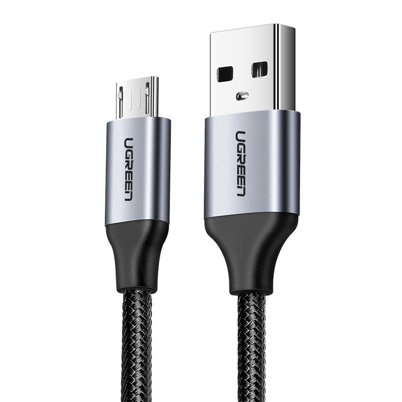 USB-A till microUSB-data- och laddningskabel UGREEN US290, 18W, 1.5m, Svart