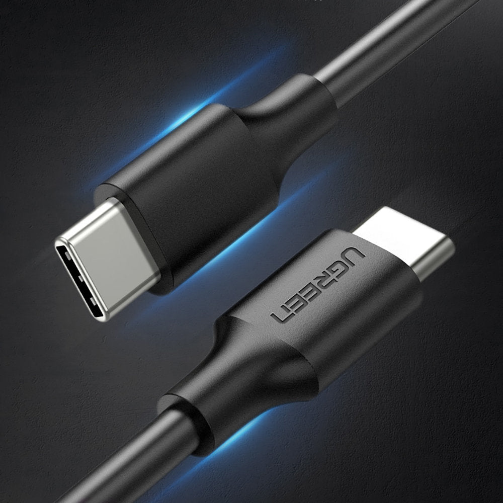 USB-C till USB-C data- och laddningskabel UGREEN US286, 60W, 1m, Svart