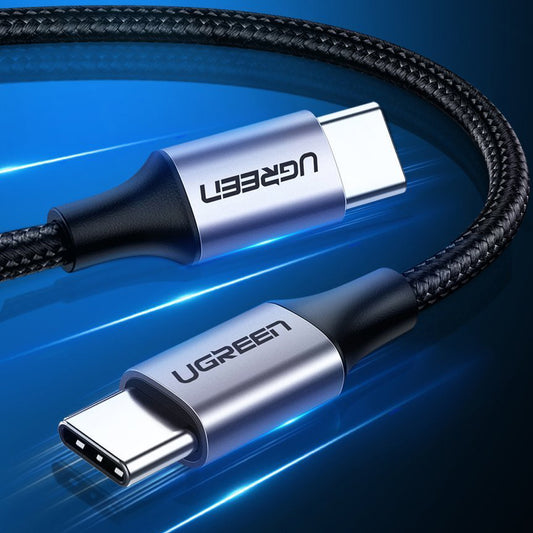 USB-C Data- och laddningskabel - USB-C UGREEN US261, 60W, 1m, Grå