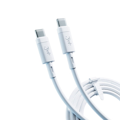 USB-C Data- och laddningskabel - USB-C 3MK Hyper Silicone, 60W, 1m, Vit