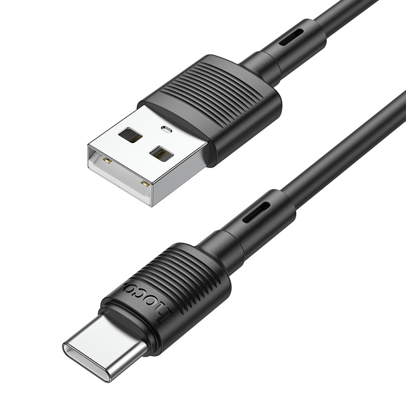 USB-A till USB-C data- och laddningskabel HOCO X83 Victory, 20W, 1m, Svart