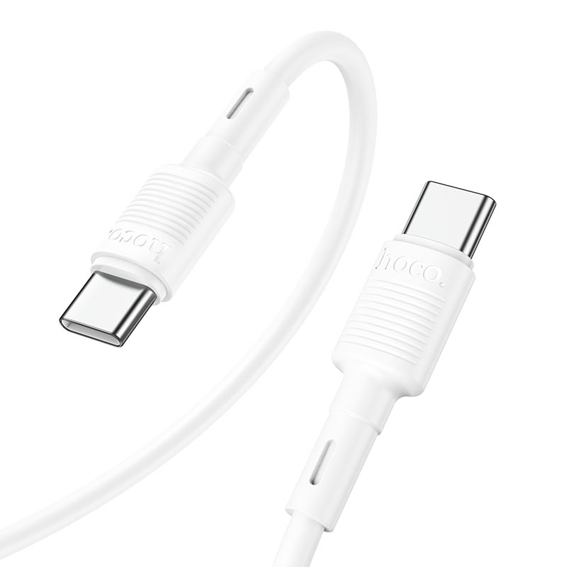 USB-C Data- och Laddningskabel - USB-C HOCO X83 Victory, 60W, 1m, Vit