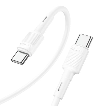 USB-C Data- och Laddningskabel - USB-C HOCO X83 Victory, 60W, 1m, Vit