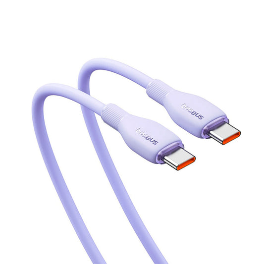 USB-C till USB-C Data- och Laddningskabel Baseus Pudding, 100W, 1.2m, Lila P10355702511-00