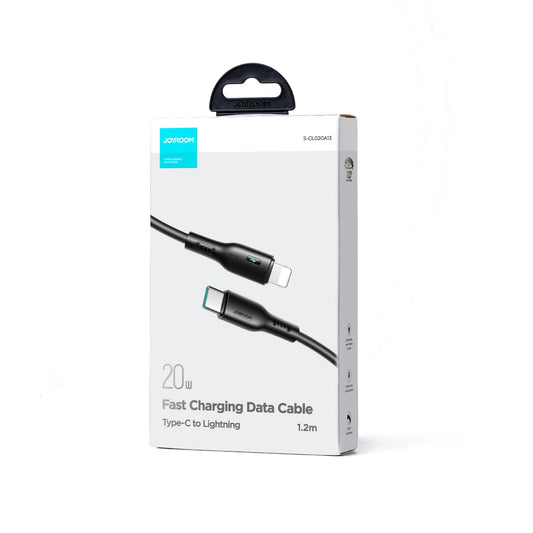 USB-C to Lightning Joyroom A13 Data and Charging Cable, 20W, 1.2m, Black