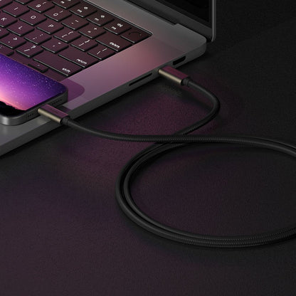 USB-C till USB-C data- och laddningskabel Ringke 2X2, 240W, 1m, Svart