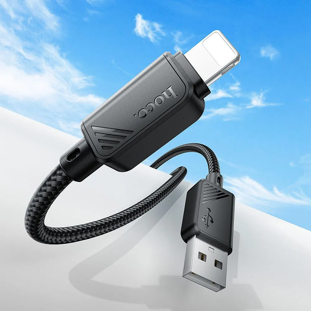 USB-A to Lightning Data and Charging Cable HOCO X113, 18W, 1m, Black