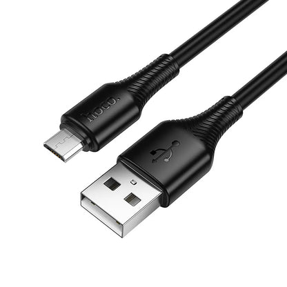 Data- och laddningskabel USB-A till microUSB HOCO X120, 18W, 1m, Svart