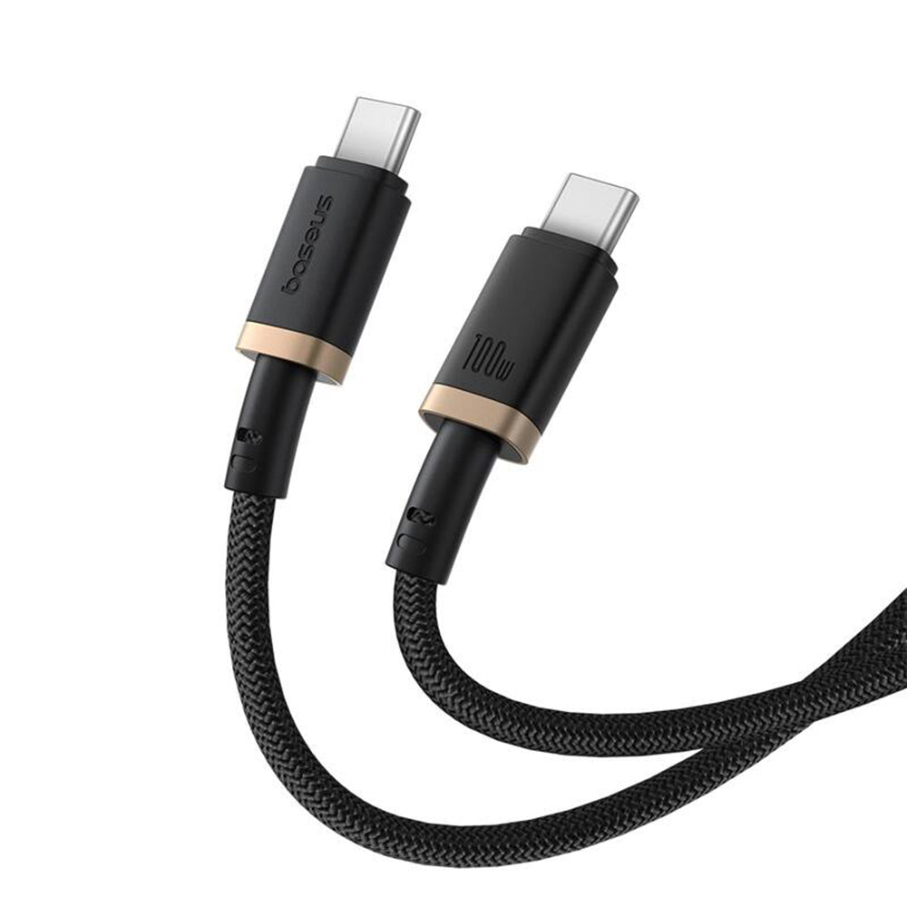 USB-C till USB-C Data- och Laddningskabel Baseus Dura Series, 100W, 2m, Guld P10377803U01-03