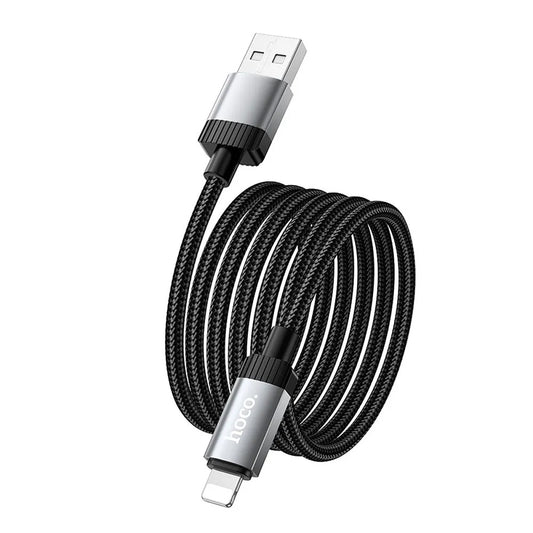 Data- och laddningskabel USB-A - Lightning HOCO X117, 18W, 1m, Svart