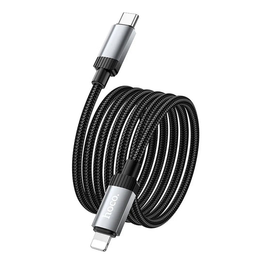 USB-C till Lightning data- och laddningskabel HOCO X117, 27W, 1m, svart
