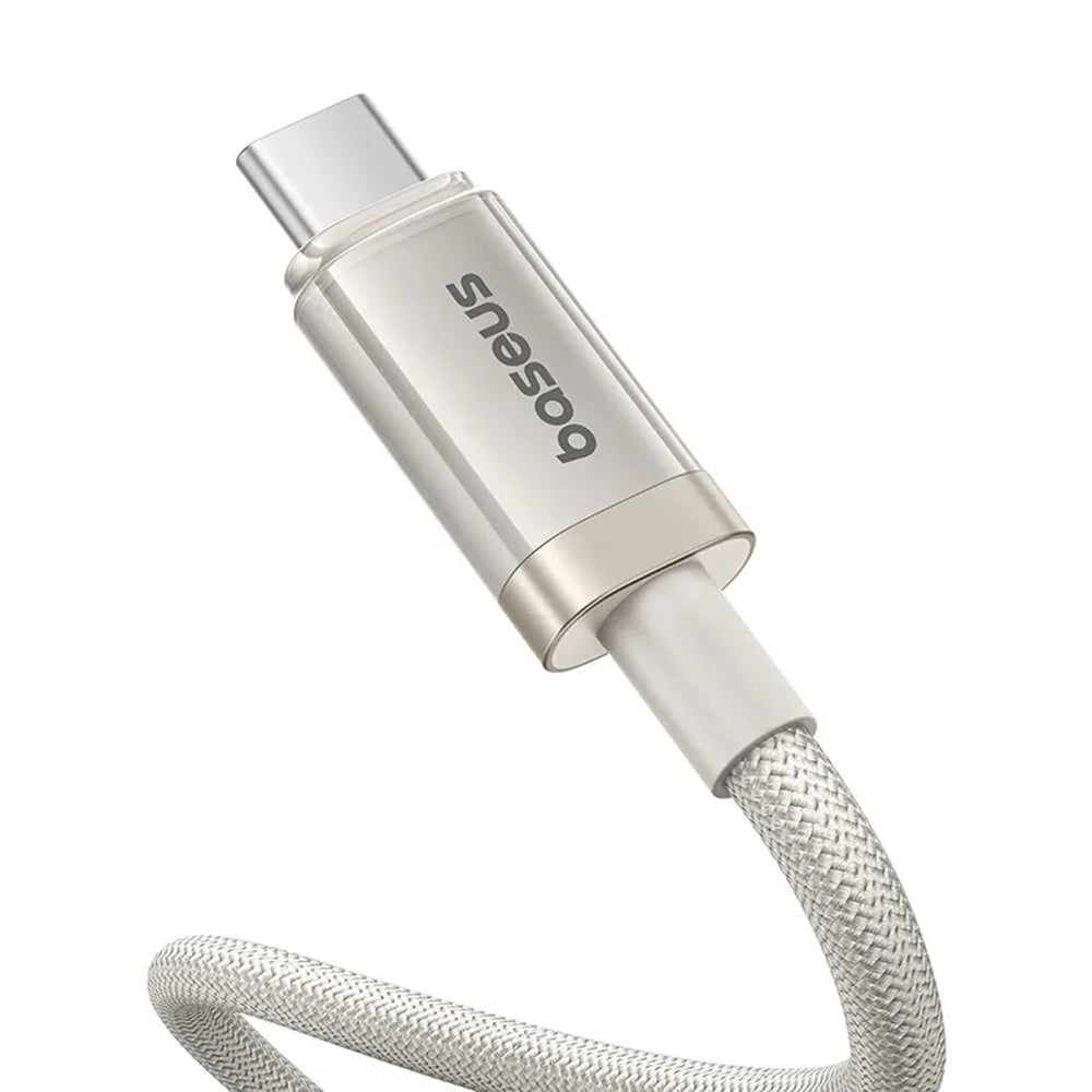 USB-C till USB-C Data- och Laddningskabel Baseus Titanium, 100W, 1m, Silver P10378100G21-00