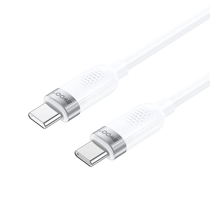 USB-C Data- och Laddningskabel - USB-C BWOO BO-X315C, 100W, 1m, Vit