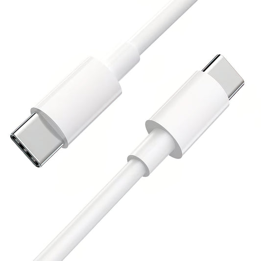 USB-C - USB-C Google data- och laddningskabel, 30W, 1m, Vit GA00735
