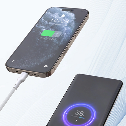 USB-C Data- och Laddningskabel - USB-C Dudao L9C Max, 240W, 2m, Vit