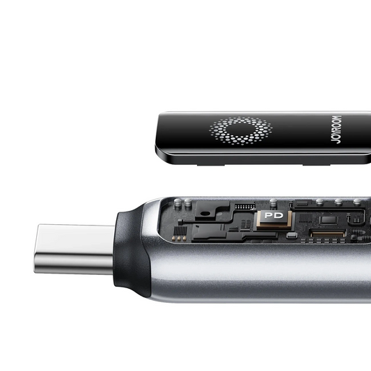 Data- och laddningskabel USB-A - Lightning Joyroom S-A55 StarFlight Display, 18W, 1.2m, Svart