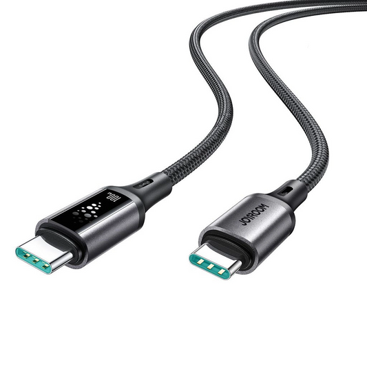 USB-C till USB-C data- och laddningskabel Joyroom S-A60 StarTalk, 100W, 1.2m, Svart