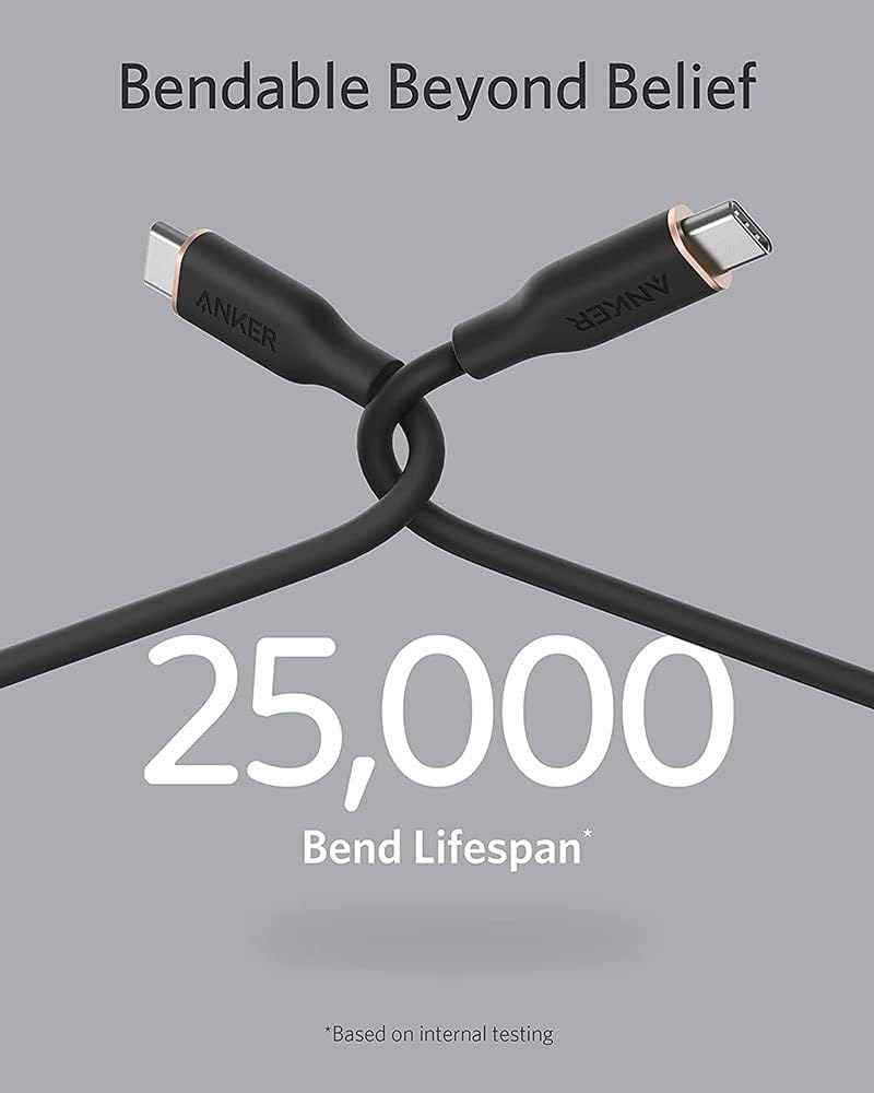 USB-C Data and Charging Cable - USB-C Anker PowerLine III, 100W, 0.9m, Black A8552H11