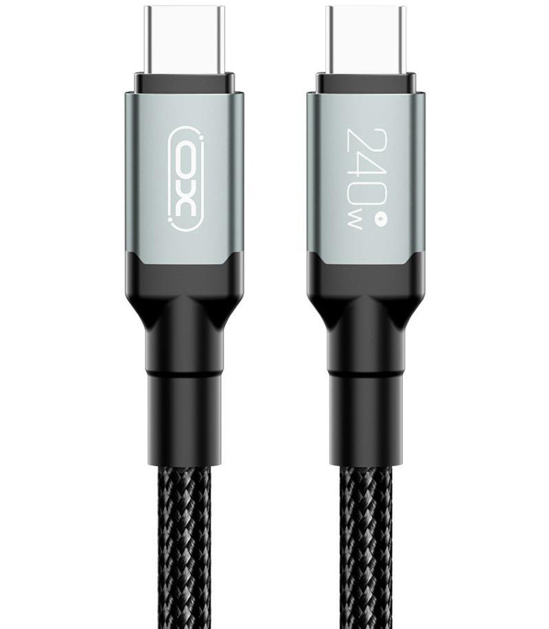 USB-C Data- och Laddningskabel - USB-C XO Design NB-Q264A, 240W, 1m, Svart
