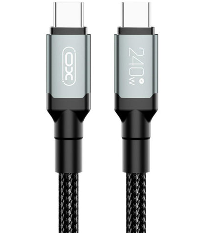 USB-C Data- och Laddningskabel - USB-C XO Design NB-Q264A, 240W, 1m, Svart