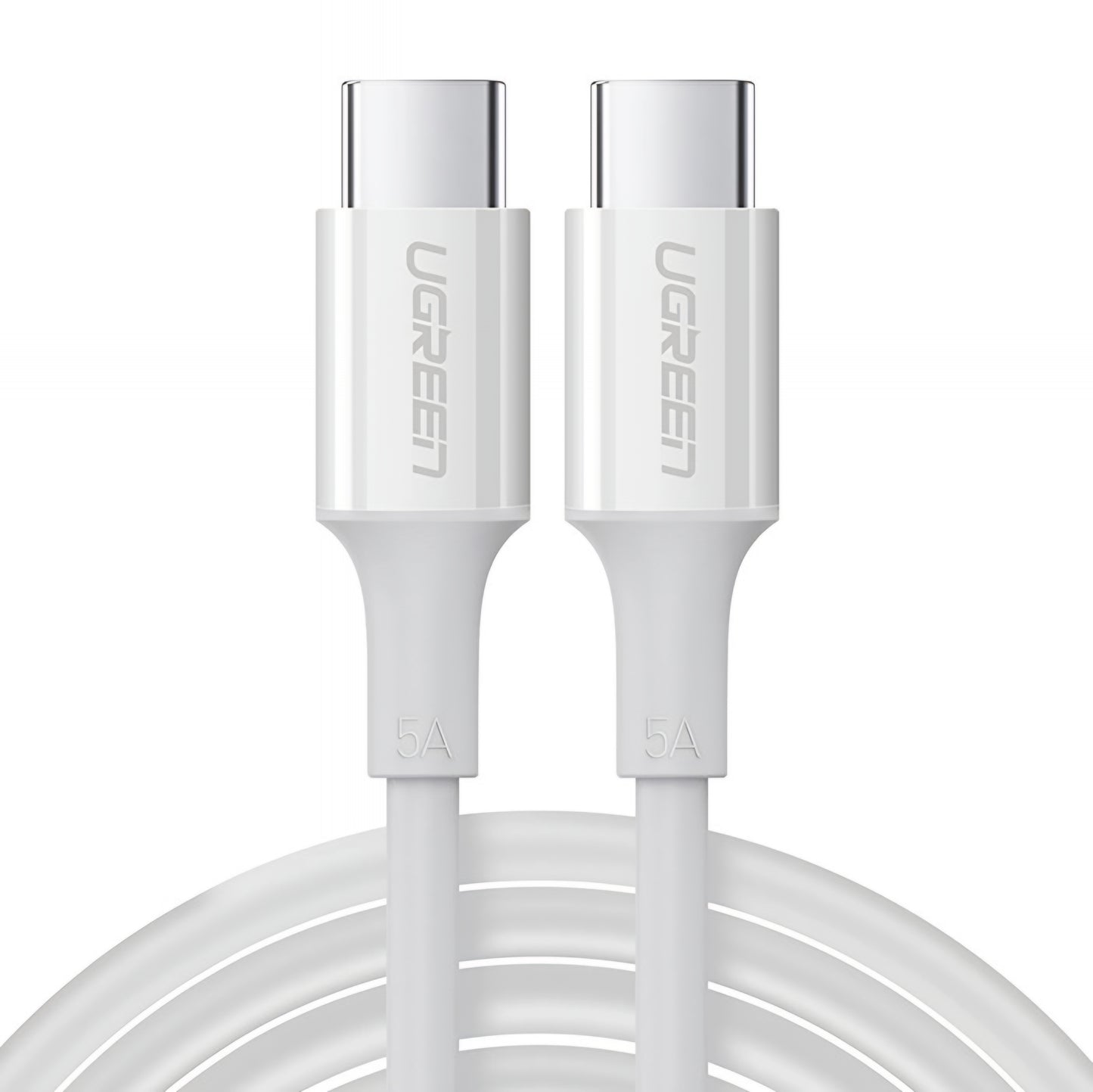 USB-C till USB-C data- och laddningskabel UGREEN US300, 100W, 2m, Vit