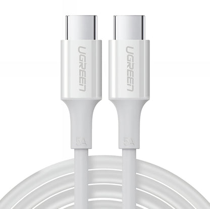 USB-C till USB-C data- och laddningskabel UGREEN US300, 100W, 2m, Vit