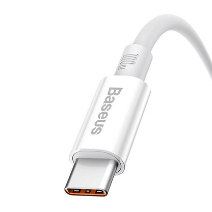 Data- och laddningskabel USB-A - USB-C Baseus Superior Series, 100W, 1m, Vit P10320102214-01