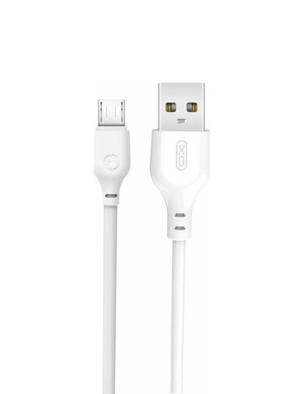 USB-A till microUSB data- och laddningskabel XO Design NB103, 18W, 2m, Vit