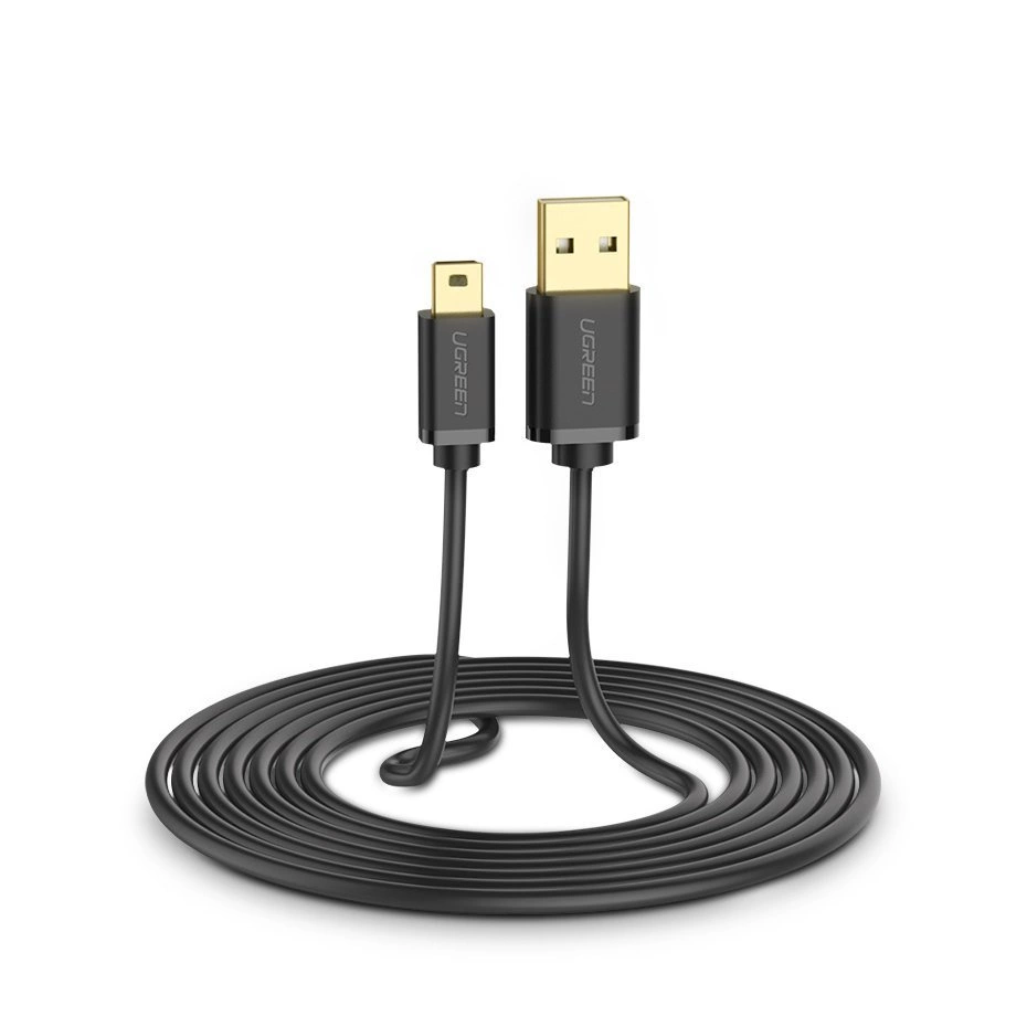 USB-A to miniUSB Data and Charging Cable UGREEN US132, 3m, Black