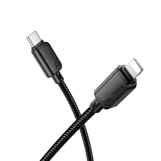 USB-C till Lightning data- och laddningskabel HOCO X113, 27W, 1m, svart