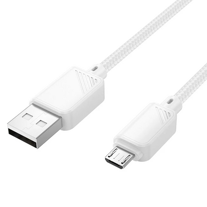 USB-A till microUSB data- och laddningskabel HOCO X113, 18W, 1m, vit