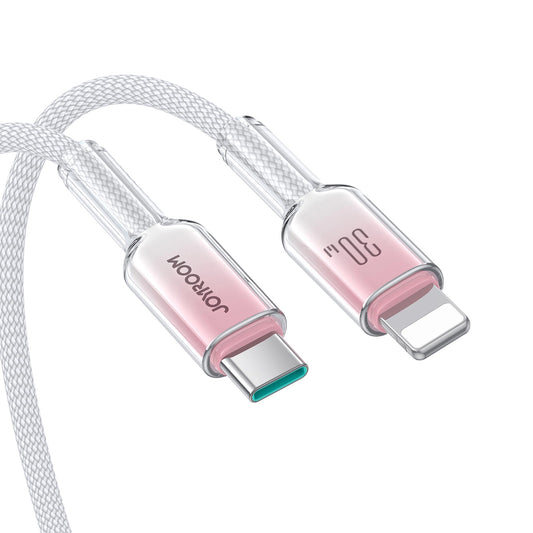 USB-C till Lightning data- och laddningskabel Joyroom S-A42, 30W, 1,2m, Vit