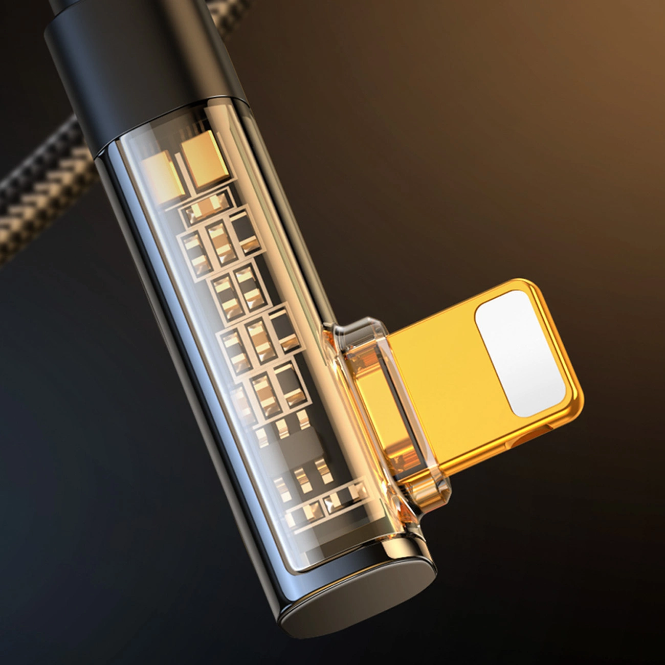 USB-A till Lightning data- och laddningskabel Joyroom S-UL012A6 vinklad, 18W, 1,2m, svart