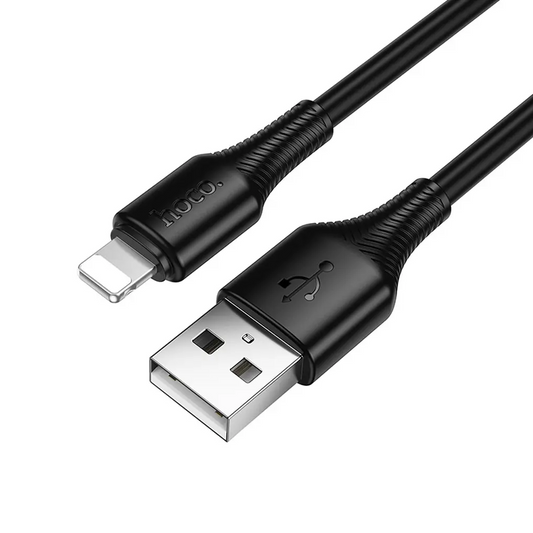USB-A till Lightning data- och laddningskabel HOCO X120, 18W, 1m, svart