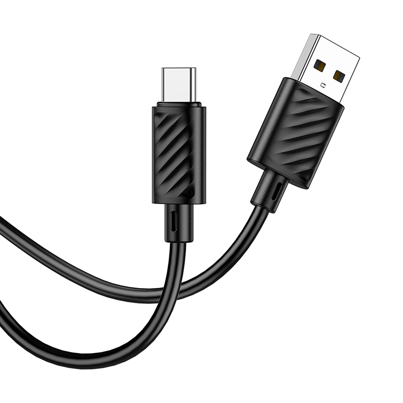 USB-A till USB-C data- och laddningskabel HOCO X88, 18W, 2m, svart