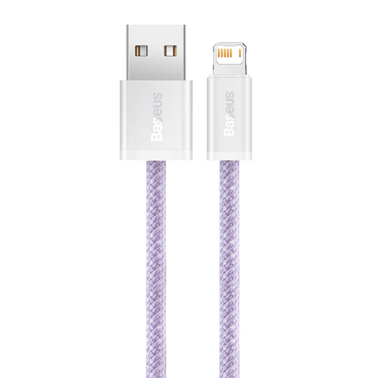 USB-A till Lightning data- och laddningskabel Baseus Dynamic Series, 18W, 2m, Lila CALD000505