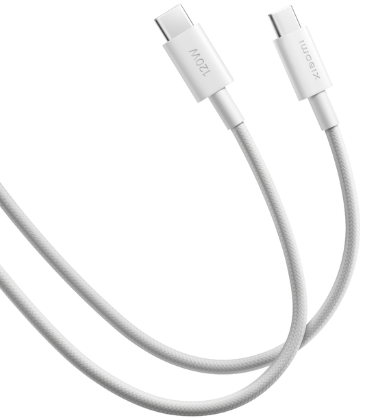 USB-C data- och laddningskabel - USB-C Xiaomi, 120W, 2m, vit BHR087AGL