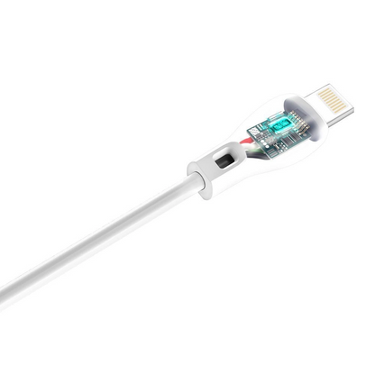 USB-A till Lightning data- och laddningskabel Dudao L4L, 18W, 1m, vit